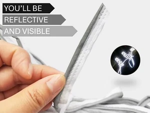 Tubería reflectante para coser 12 mm x 3 m - Borde plateado de alta visibilidad para moda y seguridad - Imagen 1 de 14