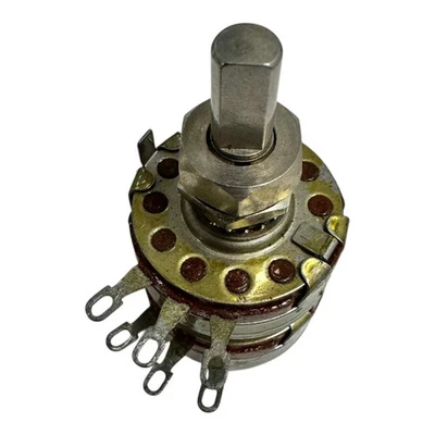 1027425-3 Allen Bradley Doppelpotentiometer 1Mohm 500Kohm 1M + 500K - Bild 1 von 2