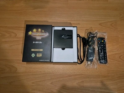 Golden Interstar 4K G-200 Lite IPTV Box + Fernbedienung + HDMI Kabel + Netzteil - Bild 1 von 2