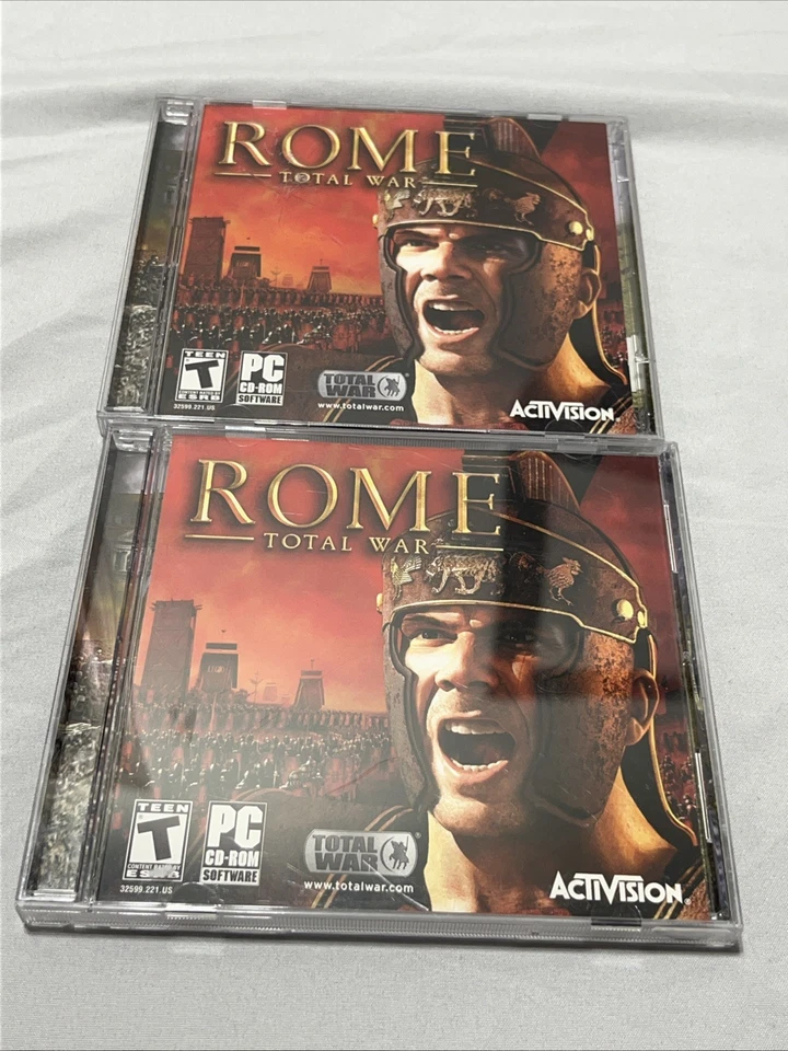 Rome Total War Video Game PC, CD-ROM Activision Complete 3 Disc Set TESTED L@@K - Image 1 of 4