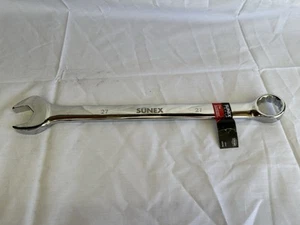 Sunex 991927MA Kombi-Schraubenschlüssel 27 mm 12-Punkt gerade V-Nut voll poliert - Bild 1 von 5