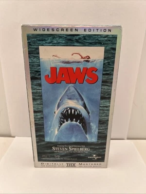 Jaws VHS Movie Widescreen Digitally Mastered Roy Schneider Robert Shaw 1998 - Image 1 of 4