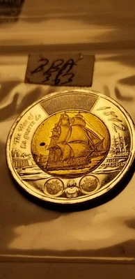 Canada 2012 $2 Coin HMS Shannon Extra Sail Variety Extremely Rare IDbba2. - Image 1 of 3