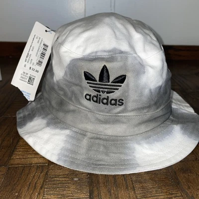Adidas Originales Color Lavado Cubo Sombrero Unisex OSFA Tie Dye Nuevo Talla Única Gris Foto 1 de 2