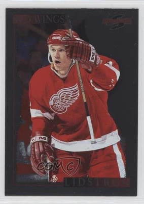 1995-96 Score Black Ice Nicklas Lidstrom #51 HOF - Image 1 of 2