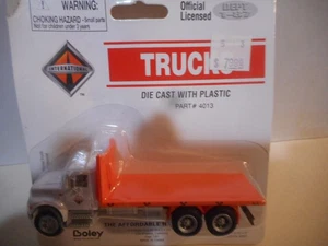 BOLEY INTERNATIONAL FLATBED TRUCK White / orange HO mint on card 250001 - Picture 1 of 4