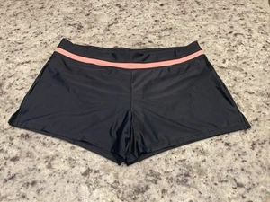 ZeroXposur Woman’s XL Black With Pink Stripe Swim Shorts NWOT - Picture 1 of 5