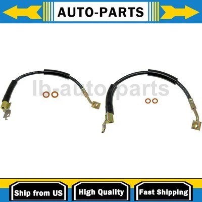 2X Mangueira de Linha de Freio Frontal Primeira Parada Para Jeep Cherokee 1990 1991 1992 1993 - Imagem 1 de 4