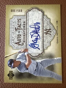 2006 Upper Deck Graig Nettles Yankees Legend Auto Facts Sigs.  /300 - Picture 1 of 3
