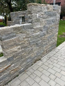 Natursteine / Muschelkalk Systemmauerwerk / Natursteinmauer   - Bild 1 von 17