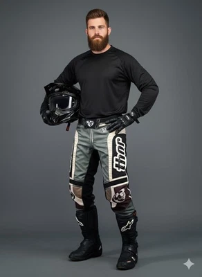 Thor Size 34 Motorcycle Racing Pants Style #1010 Motocross Pant - Image 1 of 4