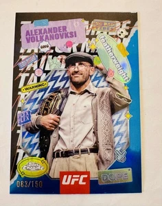 Alexander Volkanovski 2025 Topps Chrome UFC Tailor Made Blue Refractor /150 - Picture 1 of 1