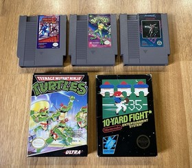 Lote Nintendo NES - 3 Carros + 2 Cajas - Mega Man Battletoads Ninja Turtles