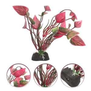 Aquarium Plants Artificial Plastic for Fish Tank Lifelike Decoration - Picture 1 of 12