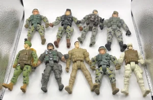 Set of 9 Army Soldier Toys  Adjustable And 4’ See Photos - Picture 1 of 17