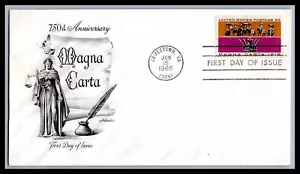 US FDC # 1265 5c Magna Carta Artmaster 1965, 9h227 - Picture 1 of 1