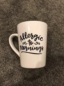 Handgefertigt dekoriert Allergiker Morgen Kaffeebecher Permanent Vinyl - Bild 1 von 1
