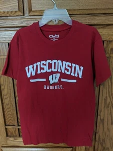 Men's NCAA Wisconsin Badgers OVB Short Sleeve Red T-Shirt Sz. S - Picture 1 of 6