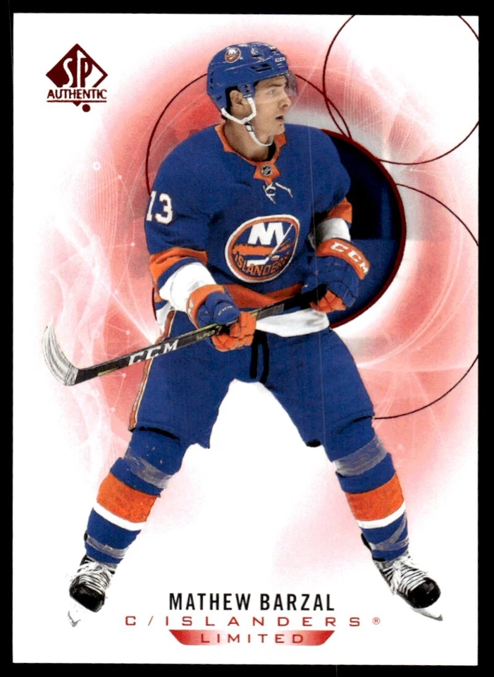 2020-21 SP AUTHENTIC RED Mathew Barzal New York Islanders #24 - Image 1 of 2