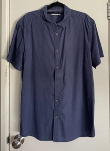 Target Shirt Mens XL Blue Short Sleeve Shirt Accent Collared Button Up Summer - Picture 1 of 8