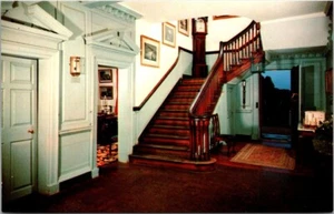 Postcard: The Central Hall at Mount Vernon, Virginia USA - Picture 1 of 2