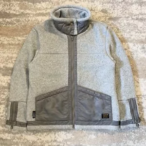 Neighborhood Japan Fleece Jacket Aviator Flight Polartec Heavy Sherpa Grey Large - Picture 1 of 13
