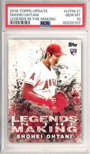 2018 Topps Update Shohei Ohtani LITM-21 Legends in the Making Rookie PSA 10 RC