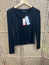 Florence And Fred Black Button Front Cardigan Uk Size 6 BNWT 