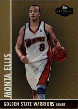 2008-09 Topps Co-Signers Gold Warriors Basketball Card #88 Monta Ellis /99