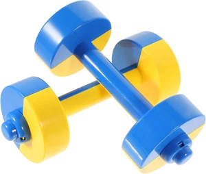 Kids Dumbbell Toy 1 Pair Kids Weight Lifting Set Plastic Dumbbell Toy Gym Sports - Picture 1 of 12