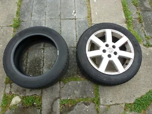 2 Used Firestone Precision Sport 215-55-17 215/55R17 Tires w/ one 17" Nissan Rim - Picture 1 of 12