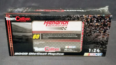 SEALED NIB 2003 Brian Vickers #60 HAAS Chevy 1/24 Team Caliber Preferred Diecast - Image 1 of 4