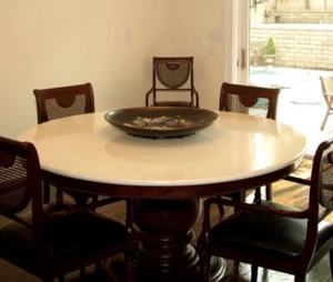 8 Arm Chairs With Cane Backs And Black Leather Seats  Vintage 1990’s - Picture 1 of 3