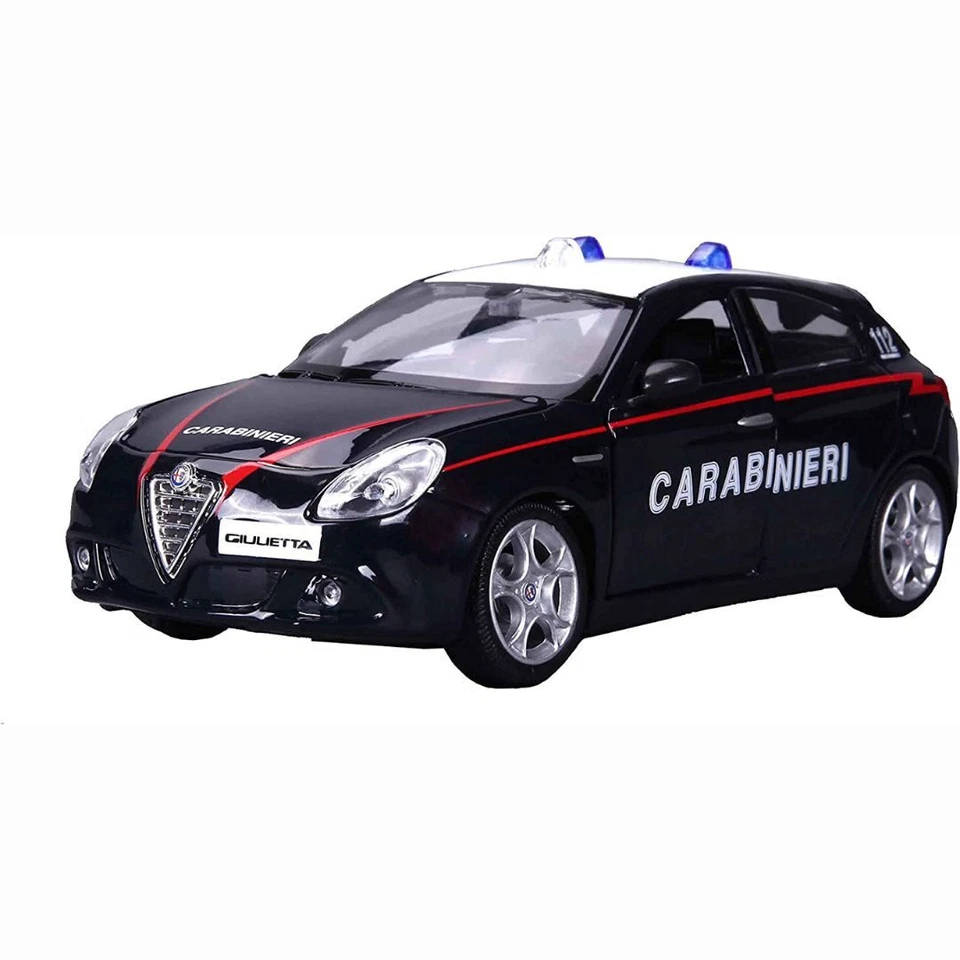 01272 Bburago - Alfa Romeo Giulietta Carabinieri - Scala 1:24 - Immagine 1 di 1