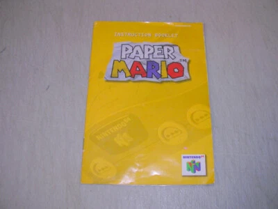 Paper Mario (Nintendo 64 N64) оригинальное руководство по эксплуатации - Изображение 1 из 2