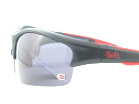Cincinnati Reds Black Red Polarized Sport Mens Licensed MLB Sunglasses S15JT Cover