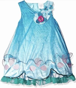 Trolls Poppy Dress, Blue Size 4-6X NEW Costume Dress up Play - Picture 1 of 3