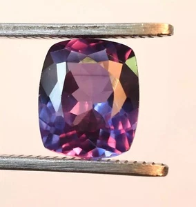 Flawless Natural Alexandrite Color Change Cushion Shape 8.40 Ct Gemstone Faceted - Picture 1 of 4