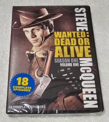 Steve McQueen: Wanted Dead or Alive Season 1, 18 Episodes, Brand New Sealed DVD  - Image 1 of 3