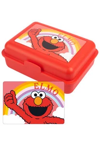 Sesamstraße Brotdose - Elmo - Lunchbox Butterbrotdose mit Trennwand Rot - Imagen 1 de 5