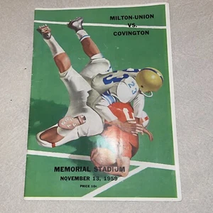Football program Milton-Union Vs-Covington Ohio 1959 - Picture 1 of 3