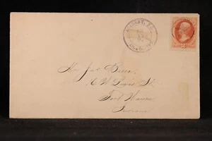 Indiana: Academy 1880s #183 Cover, Violet Allen County Cancel & Fancy Star, DPO - Picture 1 of 2
