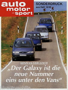 Ford Galaxy Special Print AMS 1995 16/1995 Shuttle Evasion Renault Espace