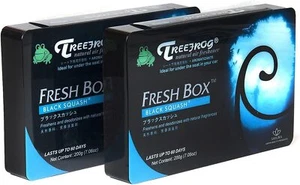 ⭐️⭐️⭐️⭐️⭐️ 2 PACK TREEFROG FRESH BOX XTREME FRESH BLACK SQUASH AIR FRESHENER - Imagen 1 de 3