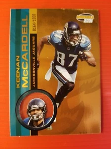 KEENAN McCARDELL * 0164/1000 * CEL #105 JACKSONVILLE JAGUARS - 2001 INVINCIBLE - Picture 1 of 3