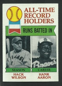 SET BREAK HANK AARON RBI LEADER 1979 TOPPS #412 EX - Imagen 1 de 1
