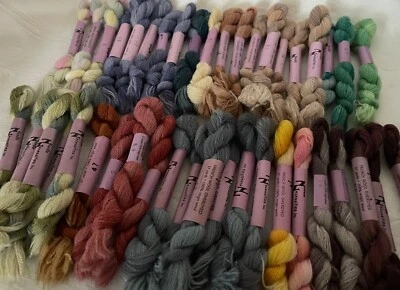 Retired! NEEDLE NECESSITIES - French Wool Overdyed Fibers - YOU CHOOSE! - Image 1 of 2