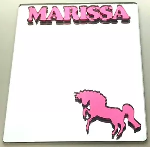 Espejo de armario unicornio personalizado de regreso a la escuela armario interior accesorio de decoración - Imagen 1 de 12