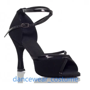 Sandali con tacco donna sala da ballo latino tango moderno salsa 2 colori - Foto 1 di 8