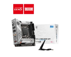 MSI MPG Z790I EDGE WIFI ddr5 LGA1700 Mainboard Mini-ITX 12th/13th Gen Intel Core - Afbeelding 1 van 4